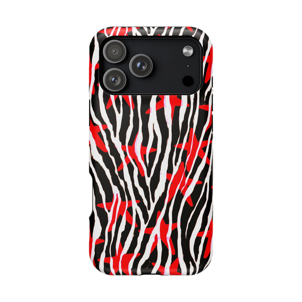 Red & Black Zebra MagSafe Phone case
