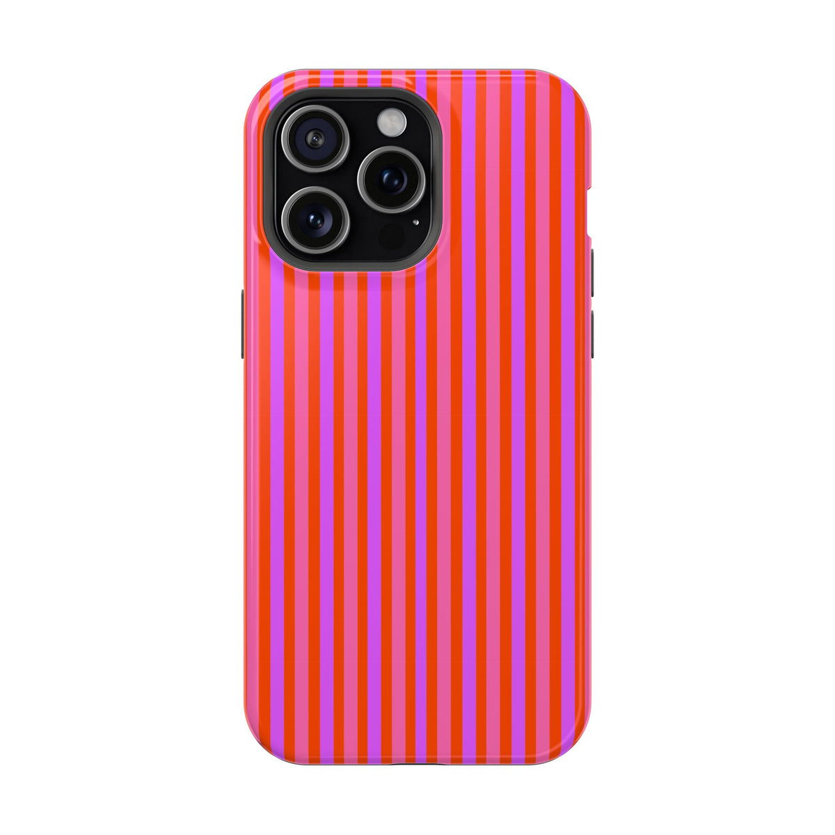 pink and red stripes MagSafe Phone Case