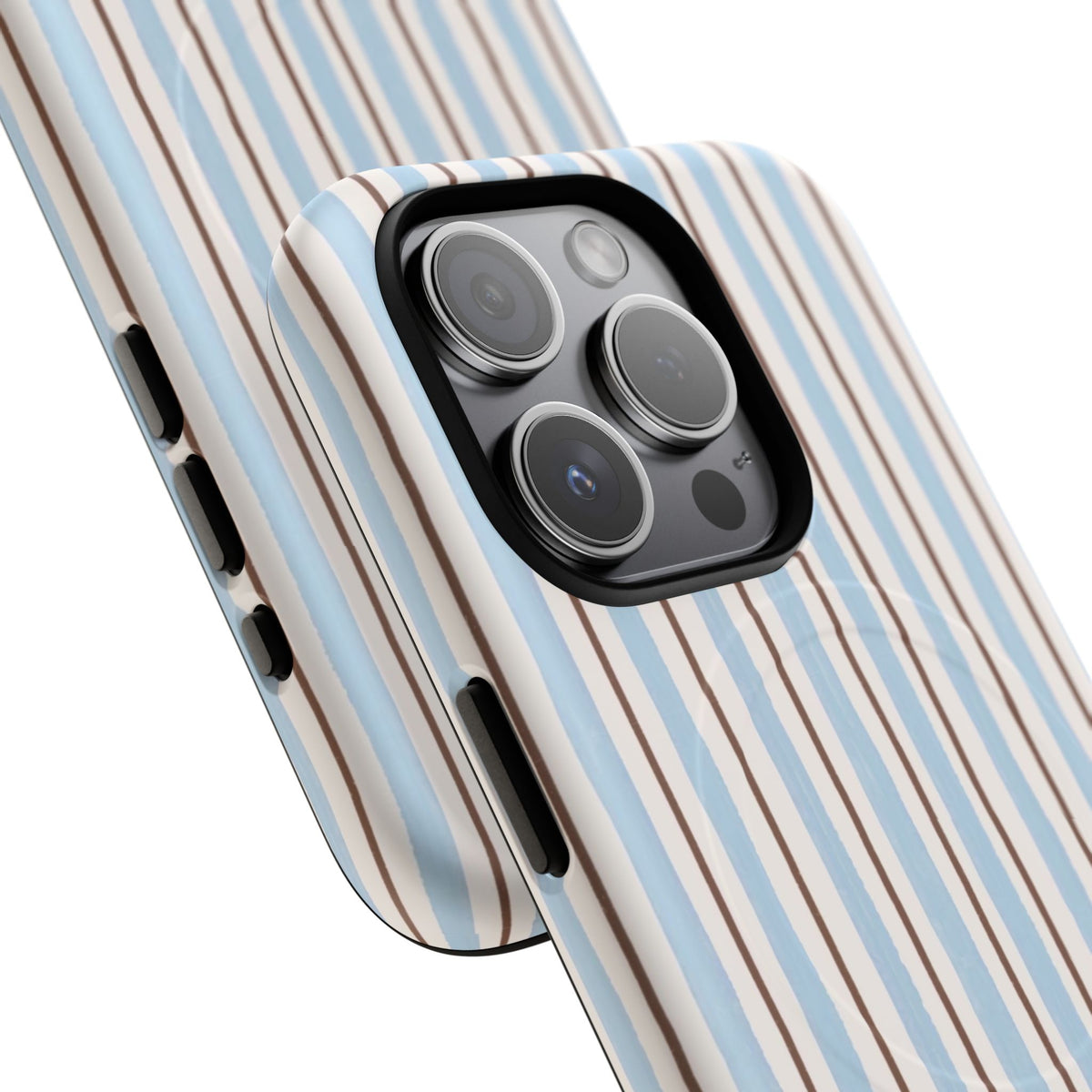 Striped Blue Tan Phone Case