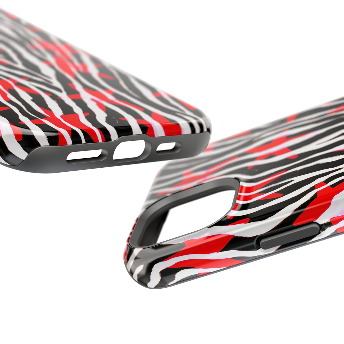 Red & Black Zebra MagSafe Phone case