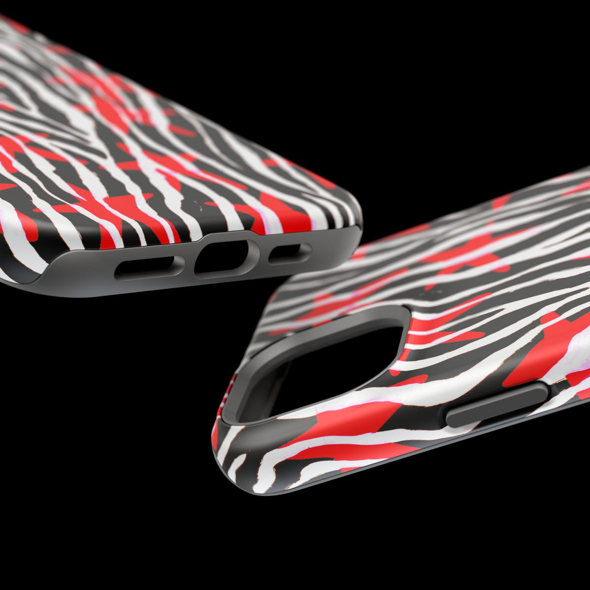 Red & Black Zebra MagSafe Phone case