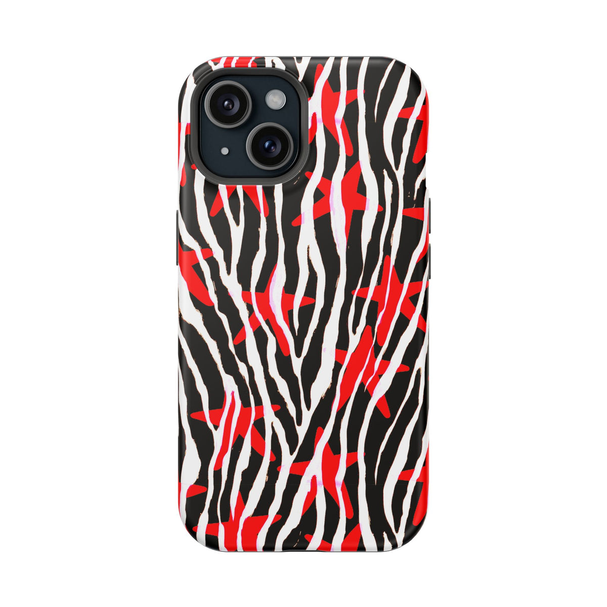 Red & Black Zebra MagSafe Phone case
