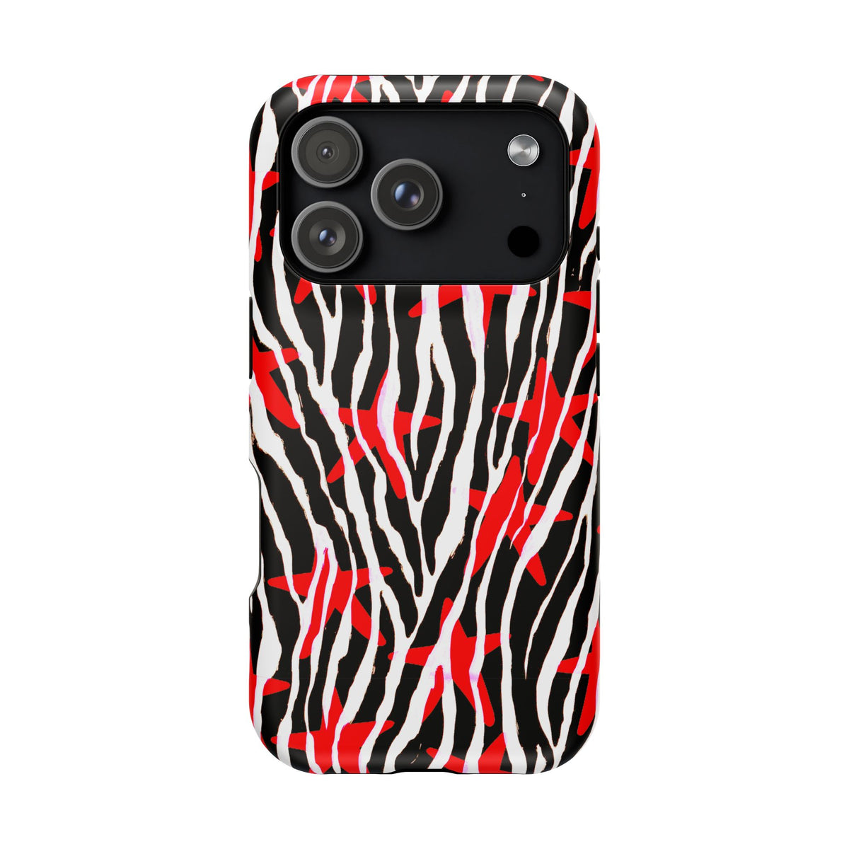 Red & Black Zebra MagSafe Phone case