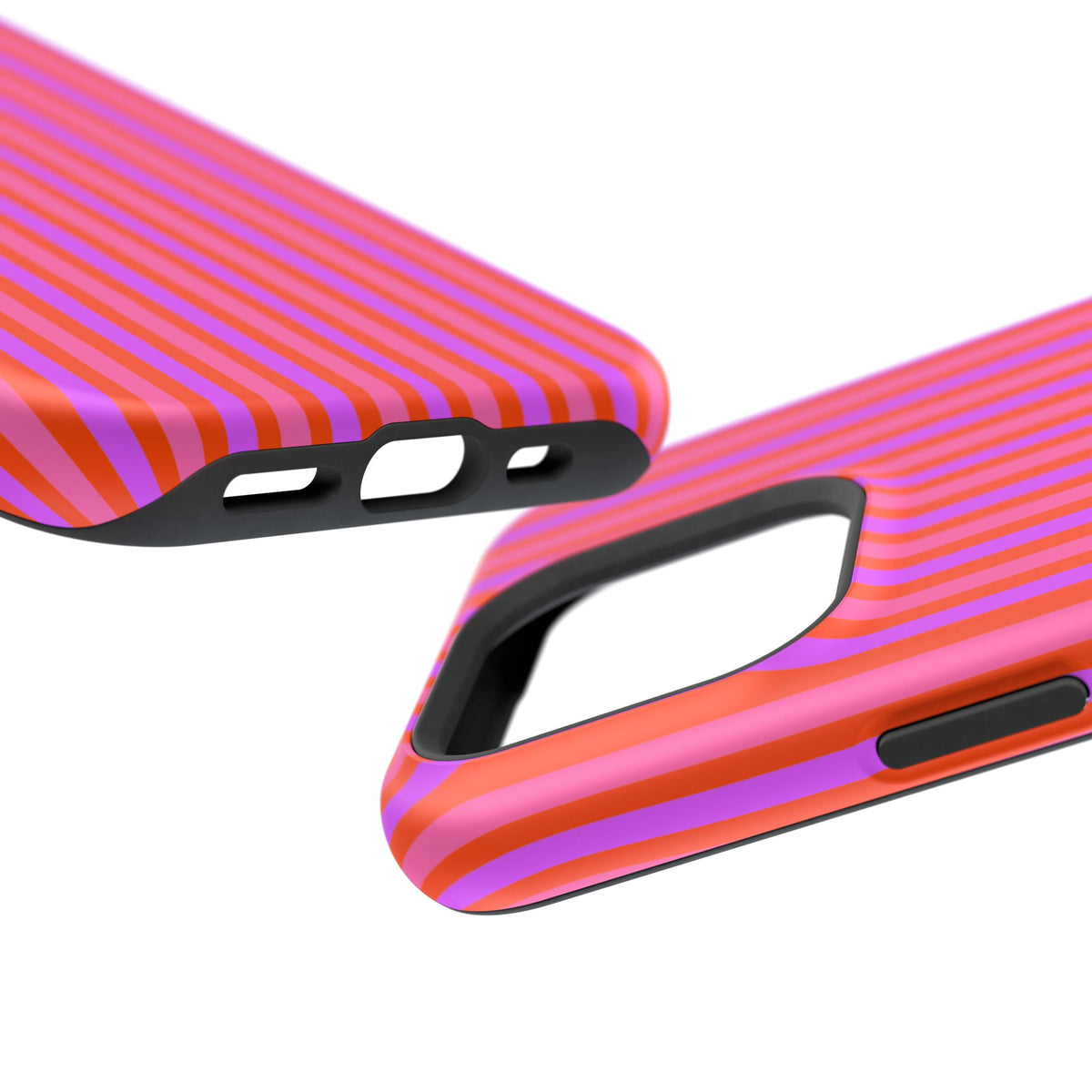pink and red stripes MagSafe Phone Case