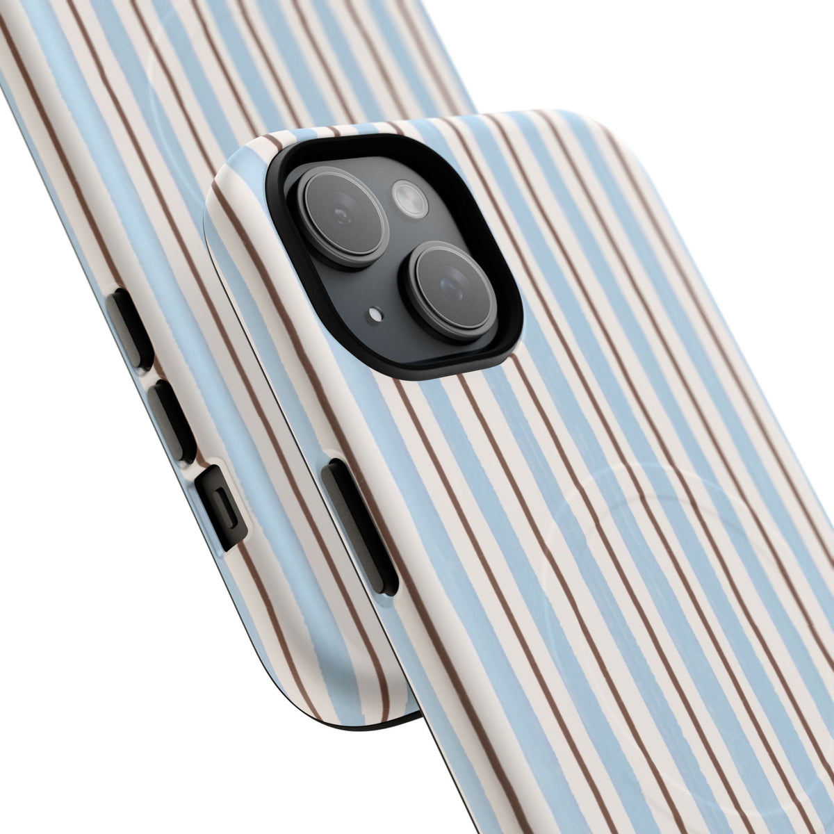 Striped Blue Tan Phone Case