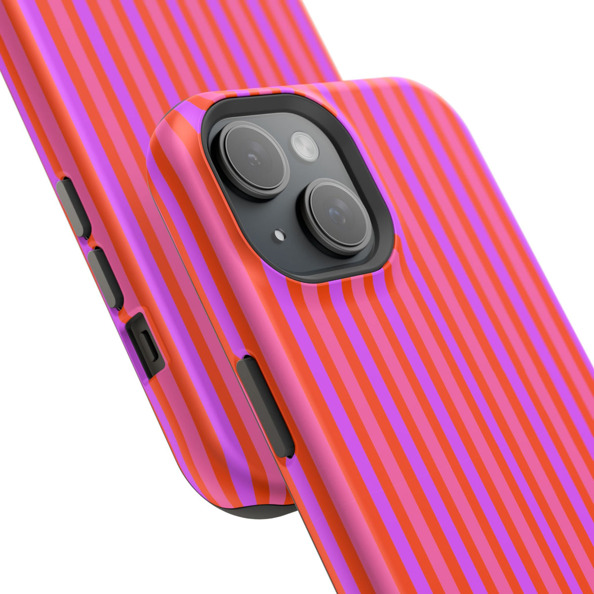 pink and red stripes MagSafe Phone Case