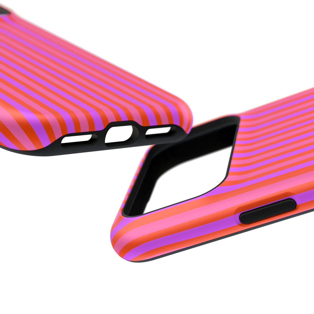 pink and red stripes MagSafe Phone Case
