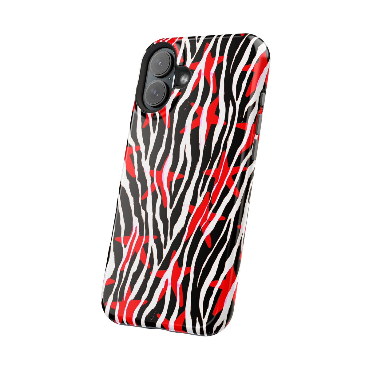 Red & Black Zebra MagSafe Phone case