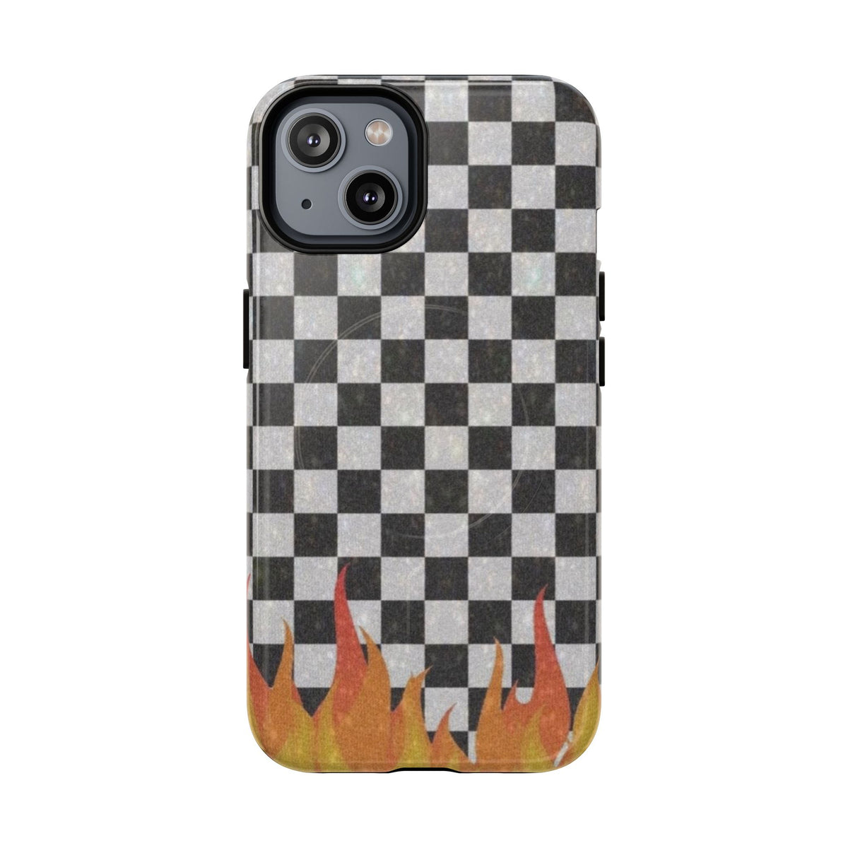 Checkered Flame Phone Case