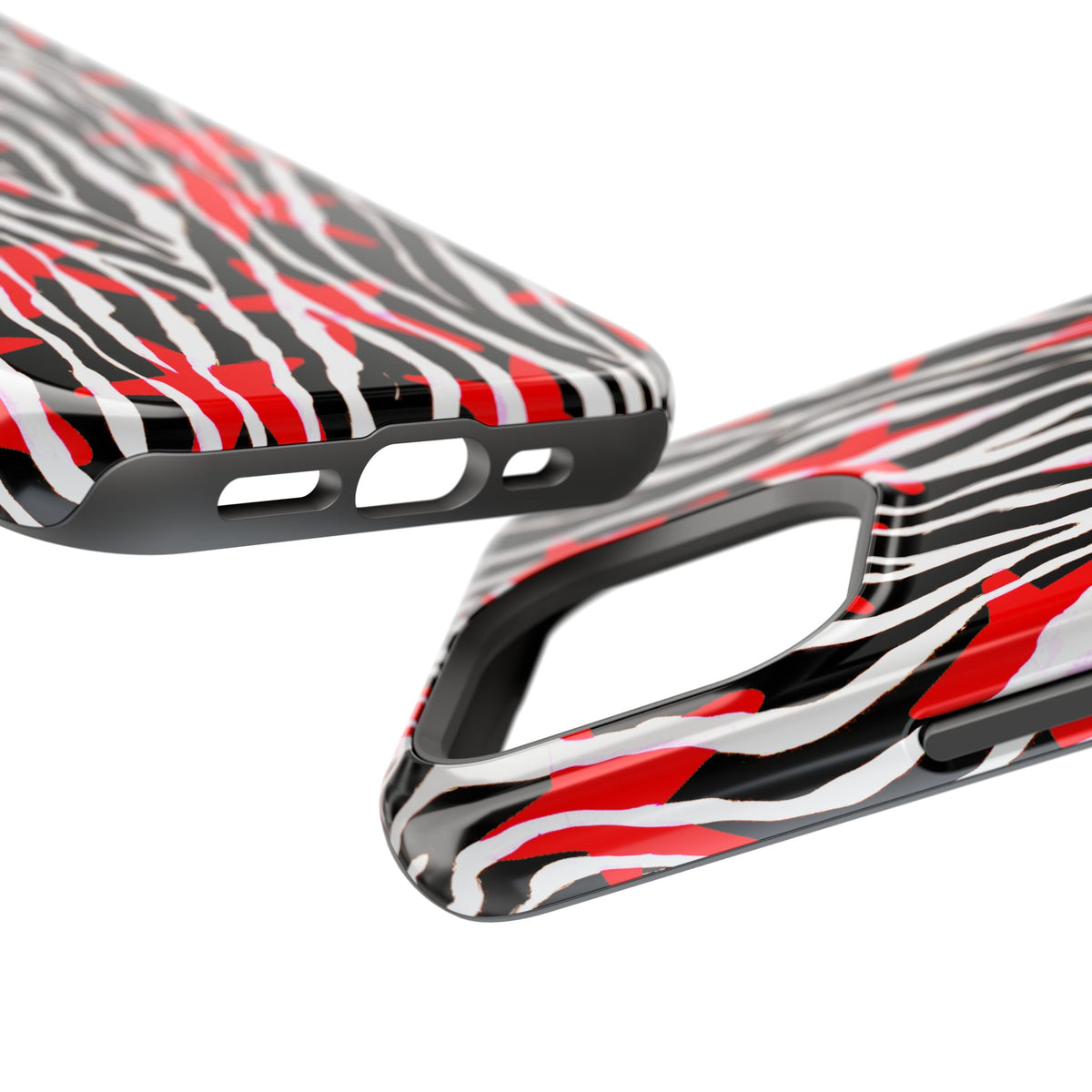 Red & Black Zebra MagSafe Phone case