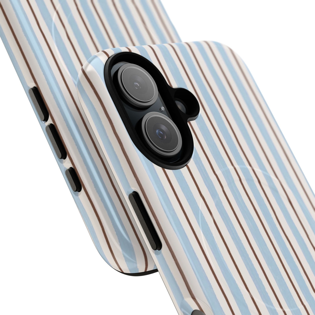 Striped Blue Tan Phone Case