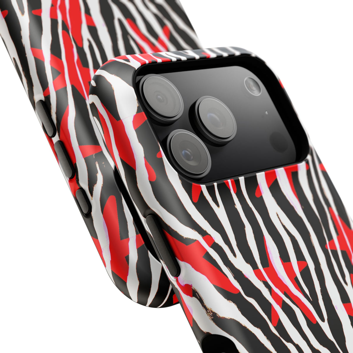 Red & Black Zebra MagSafe Phone case