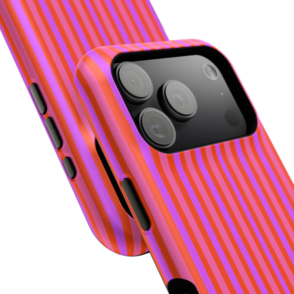 pink and red stripes MagSafe Phone Case