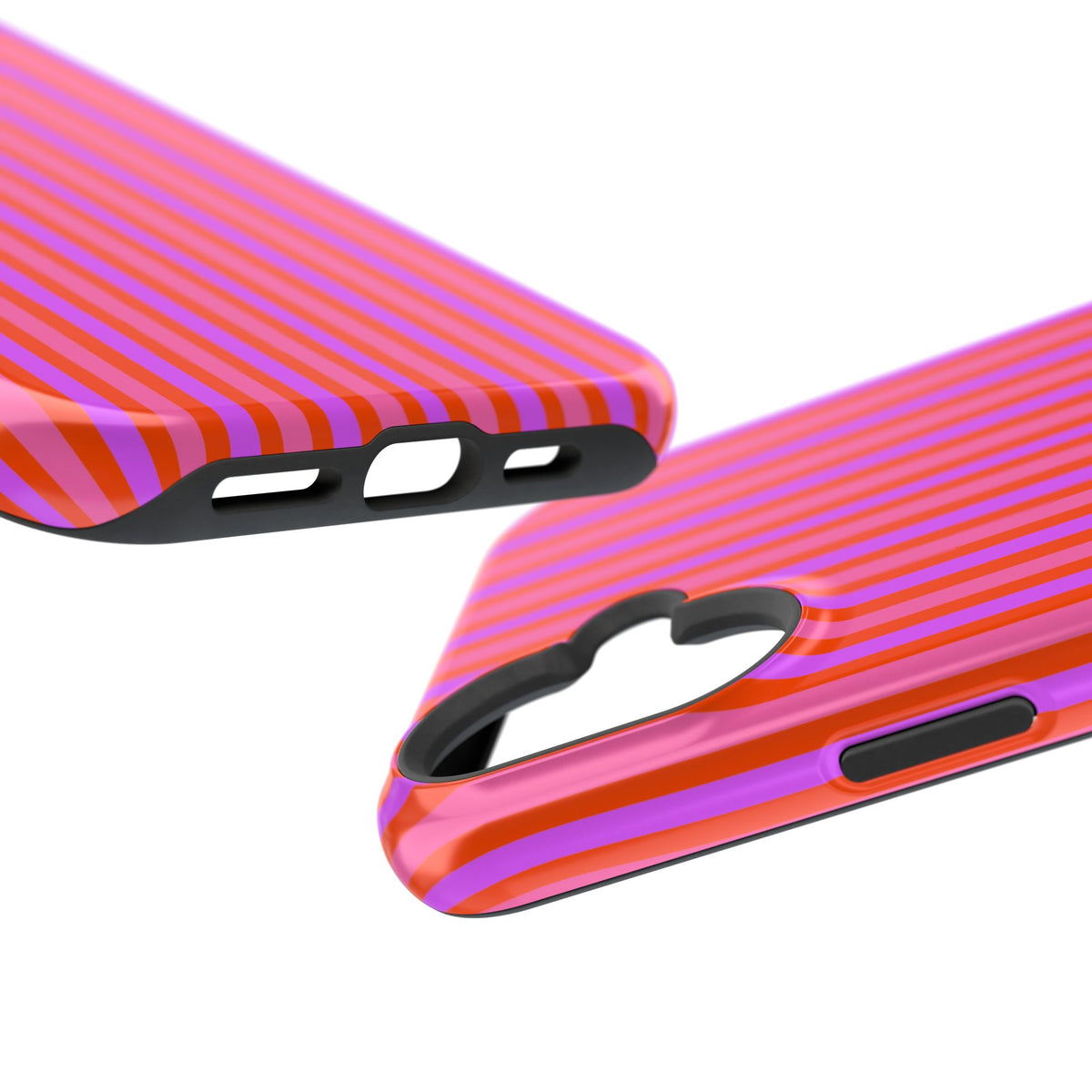 pink and red stripes MagSafe Phone Case