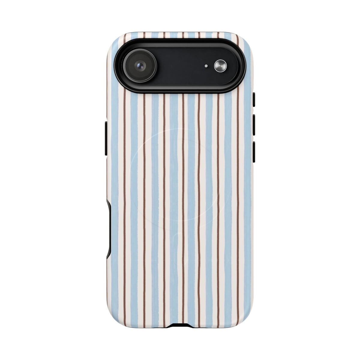 Striped Blue Tan Phone Case