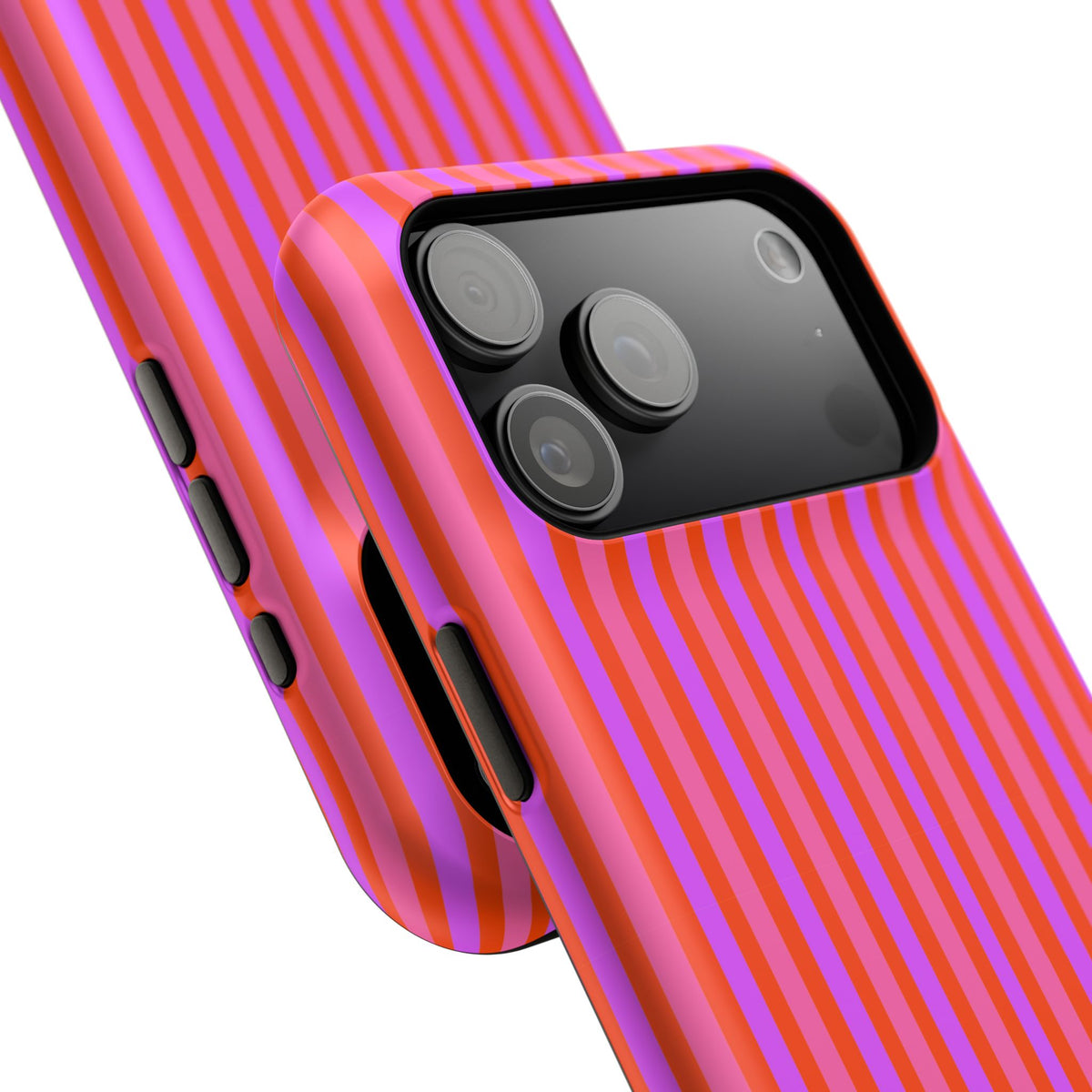 pink and red stripes MagSafe Phone Case