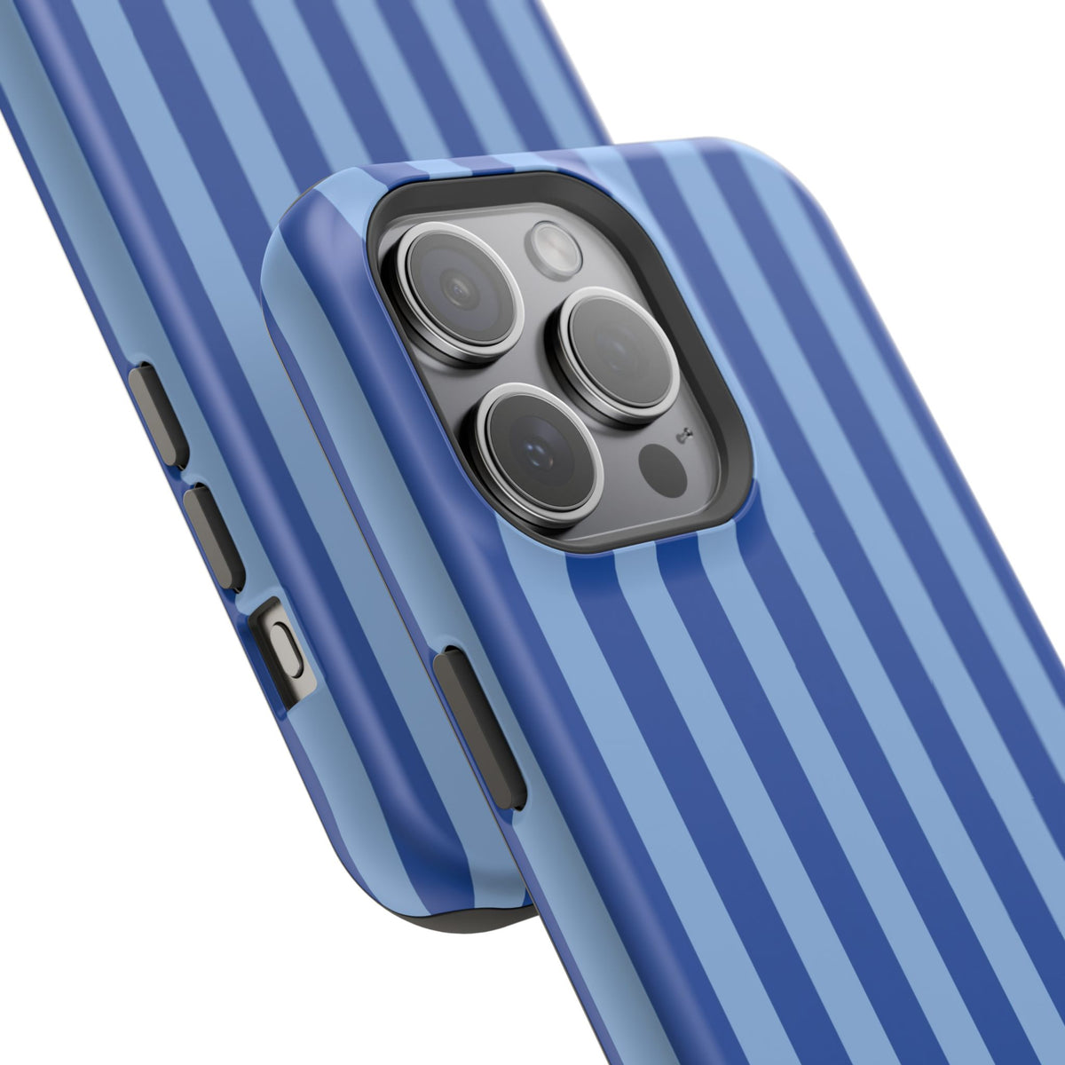 Striped Blue Magnetic Phone Case