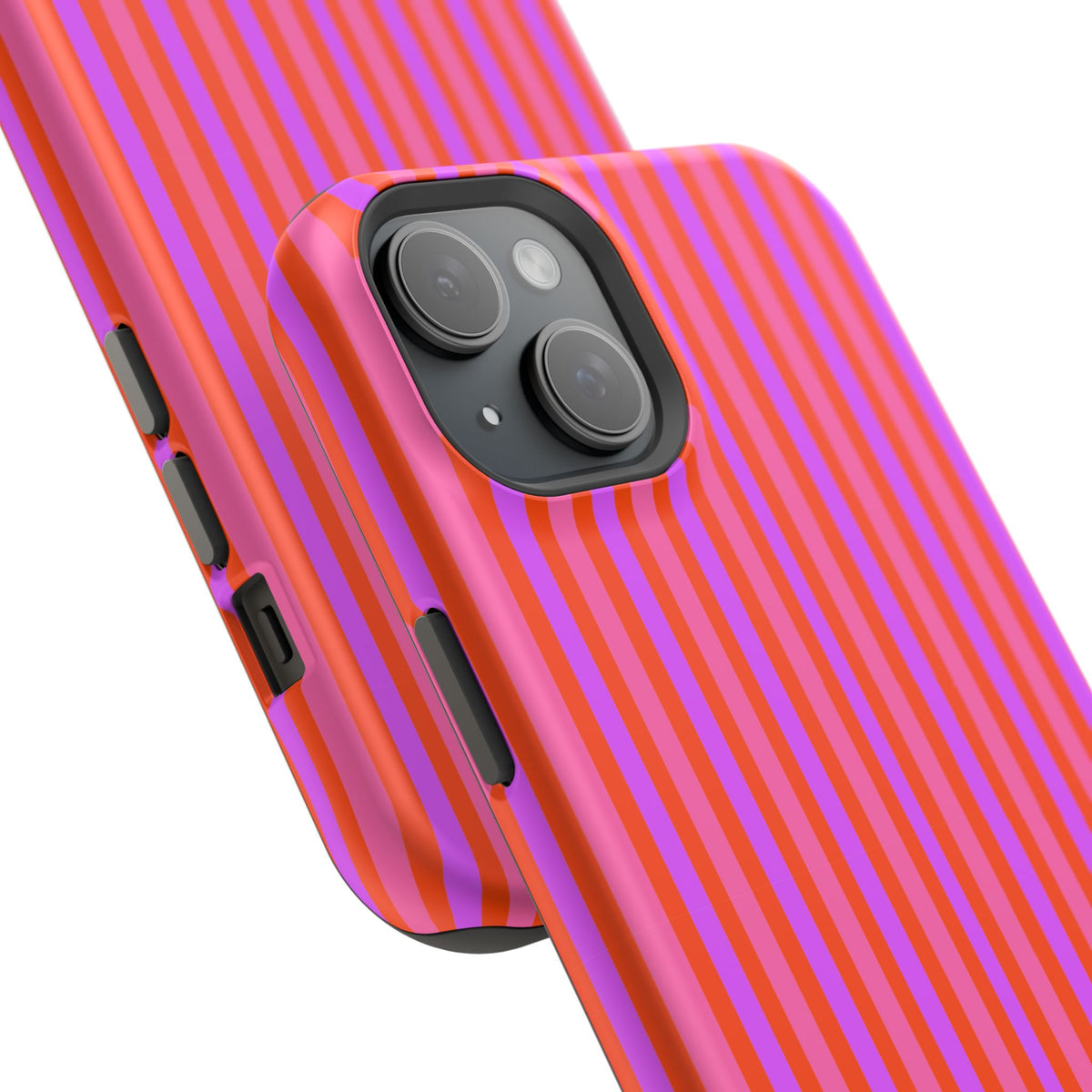 pink and red stripes MagSafe Phone Case