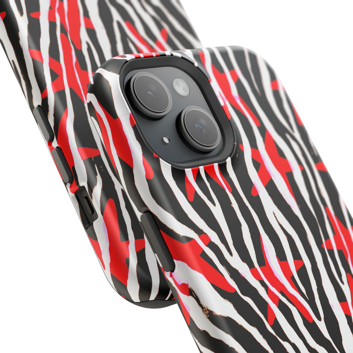Red & Black Zebra MagSafe Phone case