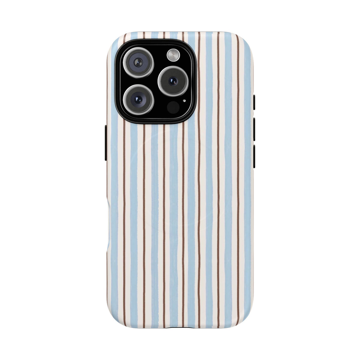 Striped Blue Tan Phone Case