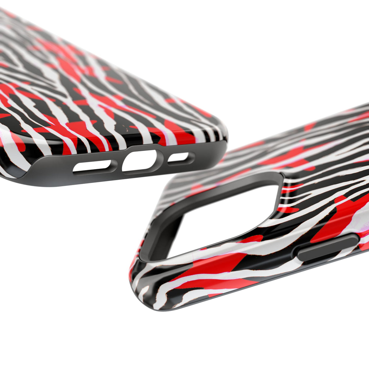Red & Black Zebra MagSafe Phone case