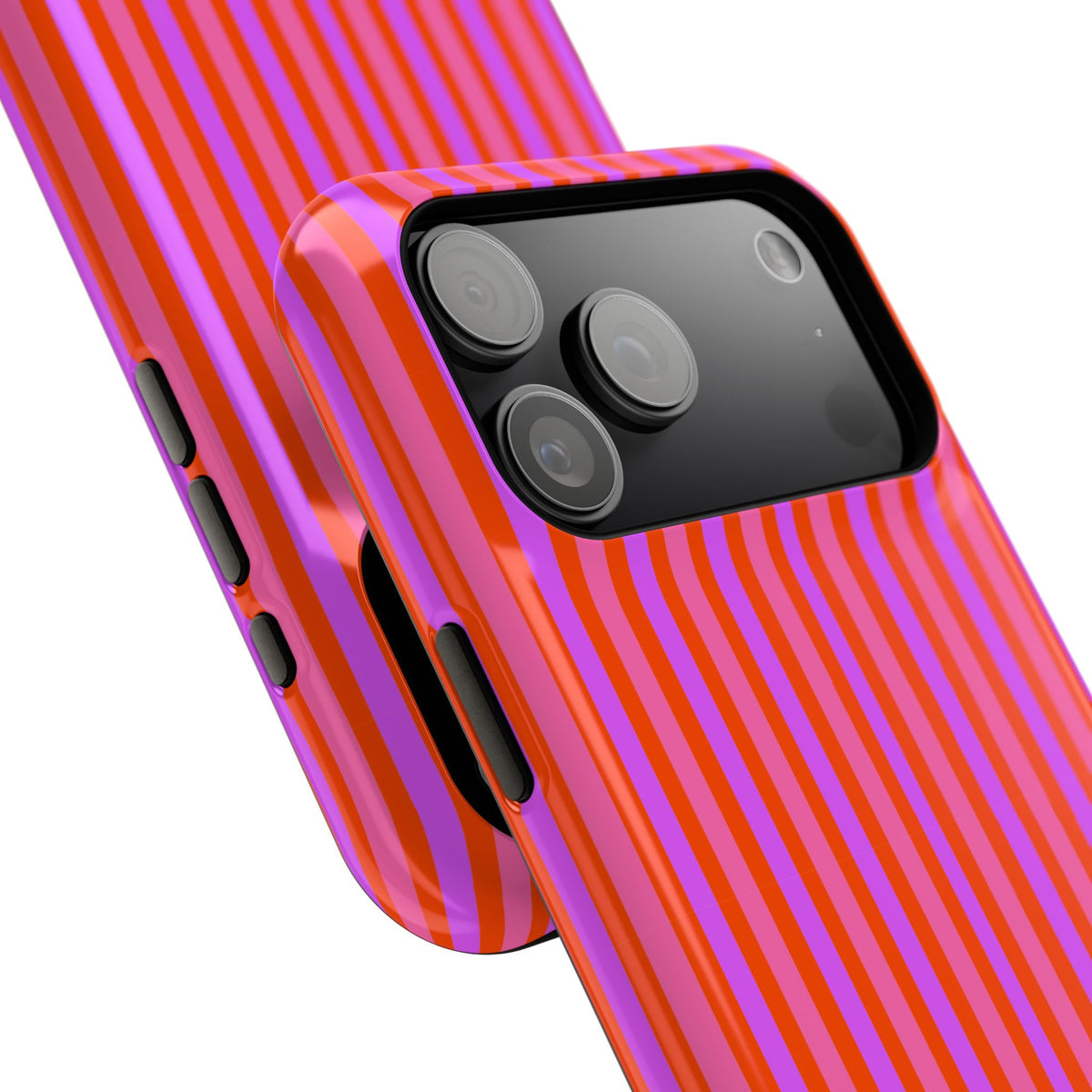 pink and red stripes MagSafe Phone Case