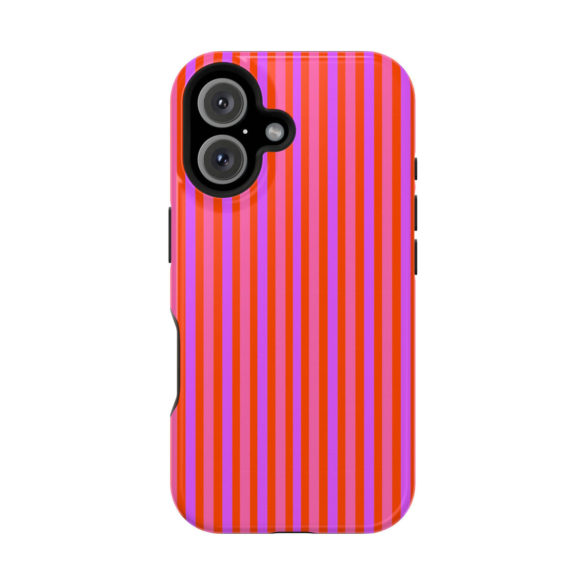 pink and red stripes MagSafe Phone Case