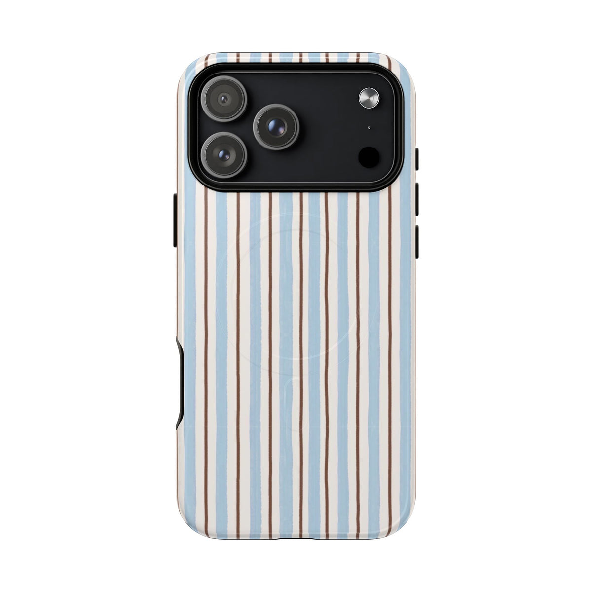 Striped Blue Tan Phone Case
