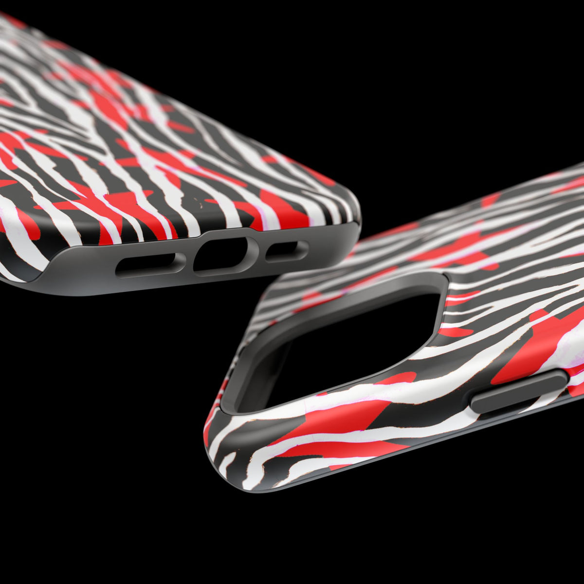 Red & Black Zebra MagSafe Phone case