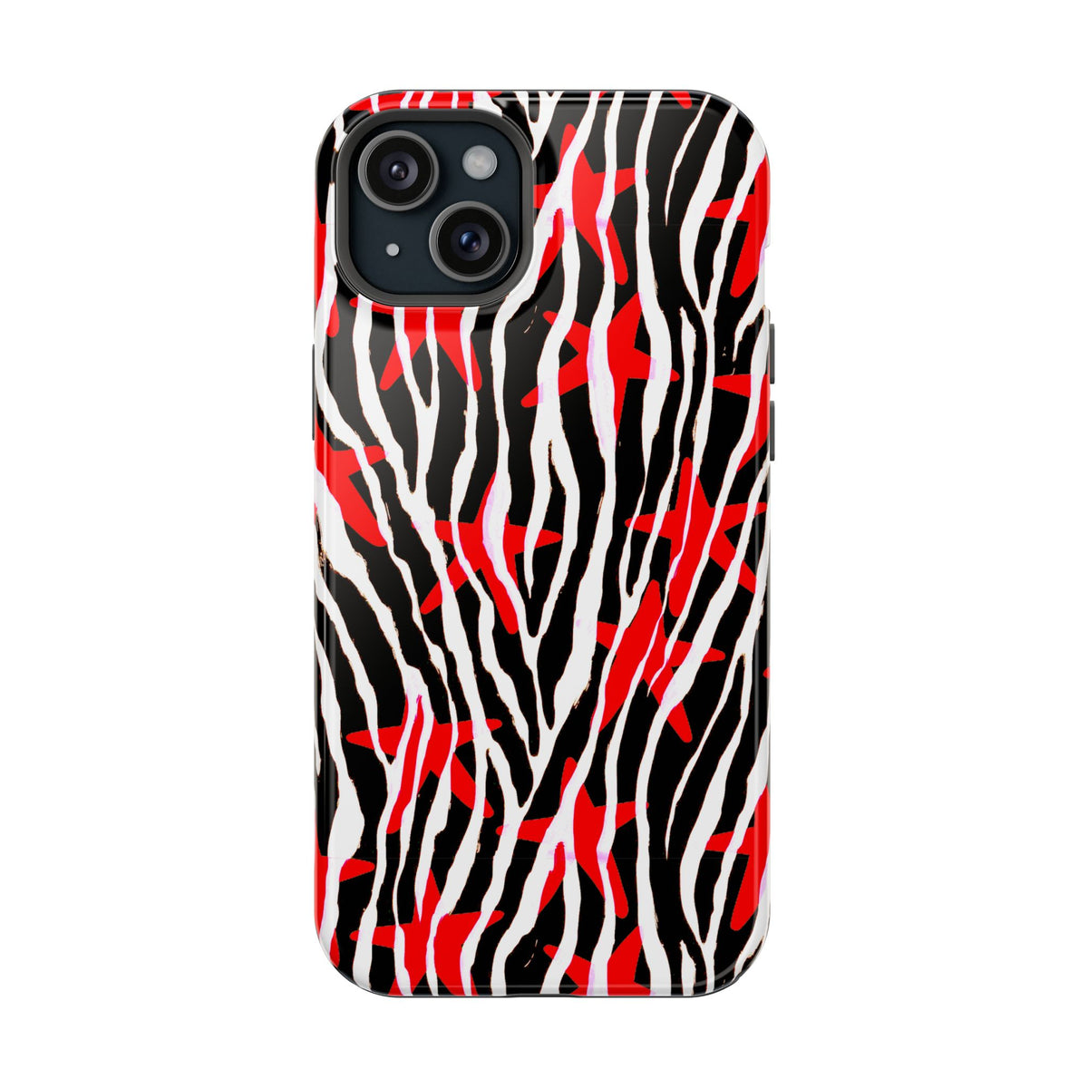 Red & Black Zebra MagSafe Phone case