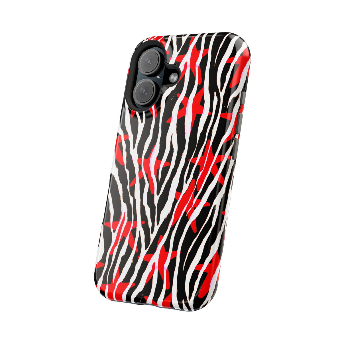 Red & Black Zebra MagSafe Phone case