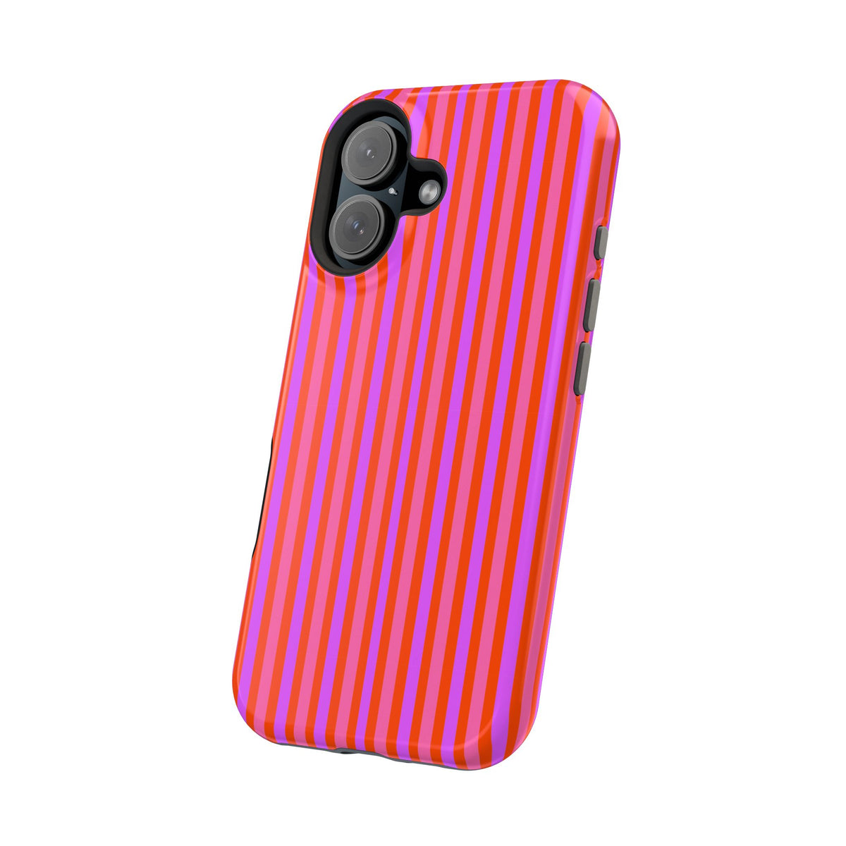 pink and red stripes MagSafe Phone Case