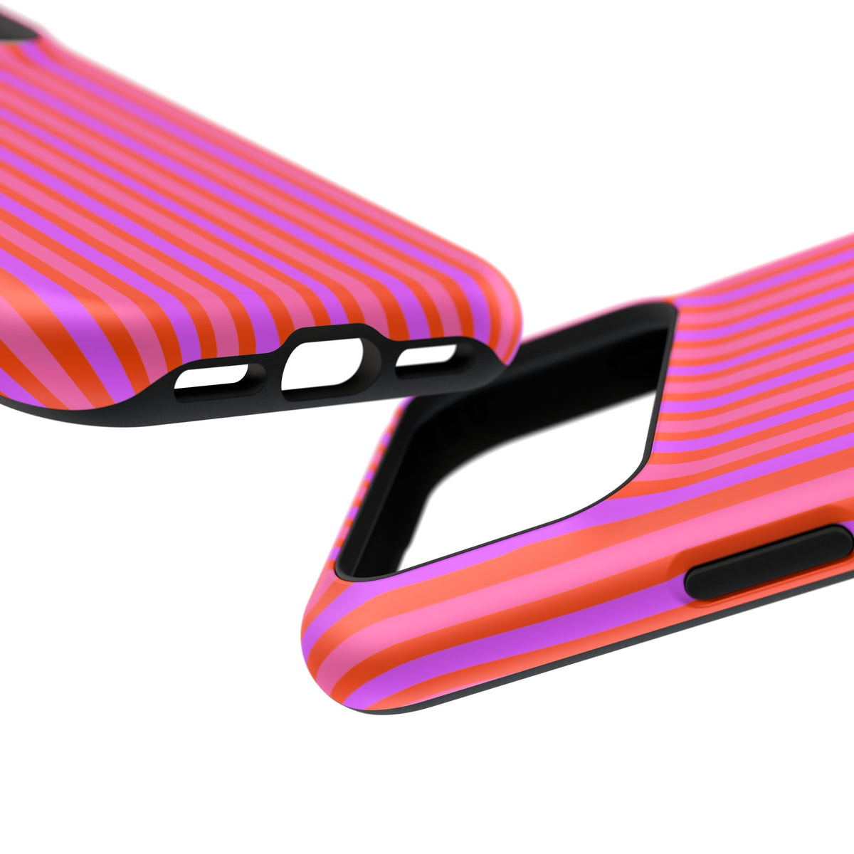 pink and red stripes MagSafe Phone Case
