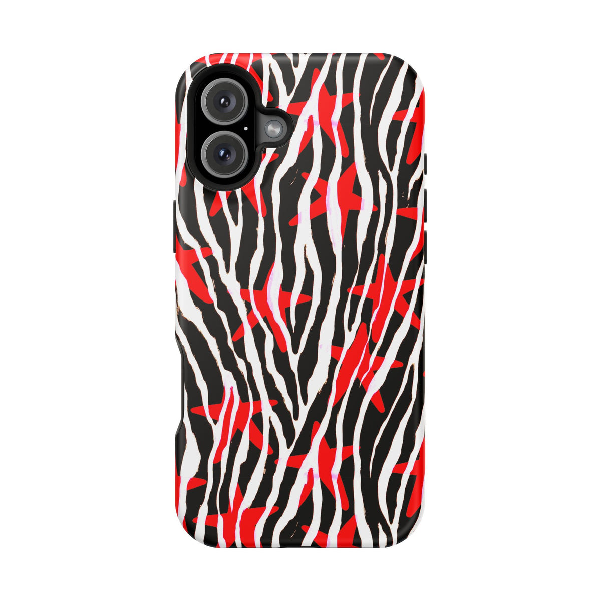 Red & Black Zebra MagSafe Phone case