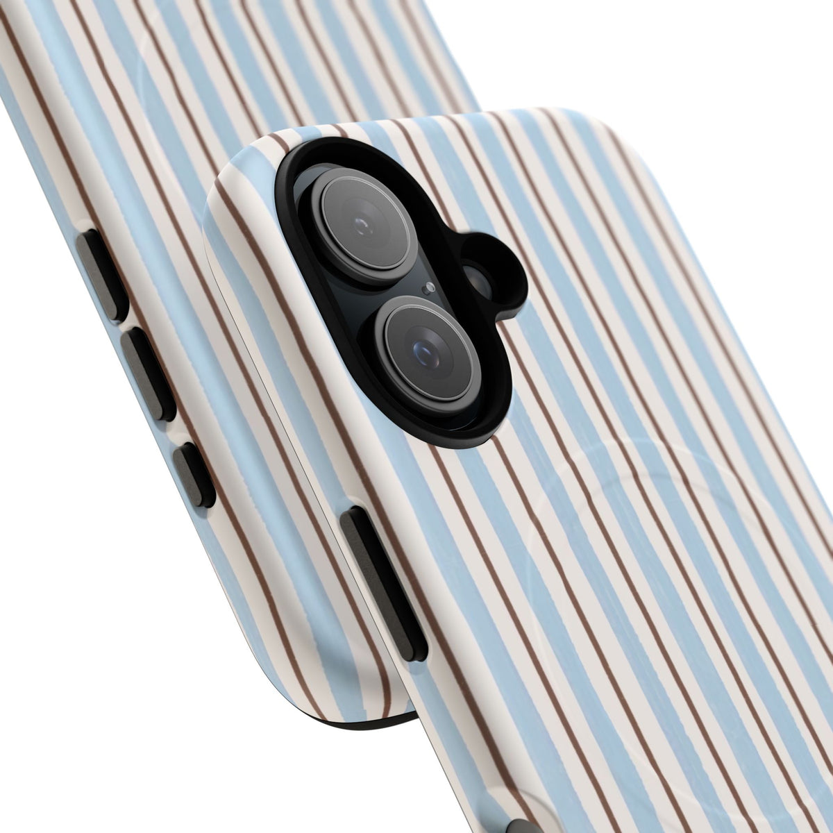 Striped Blue Tan Phone Case