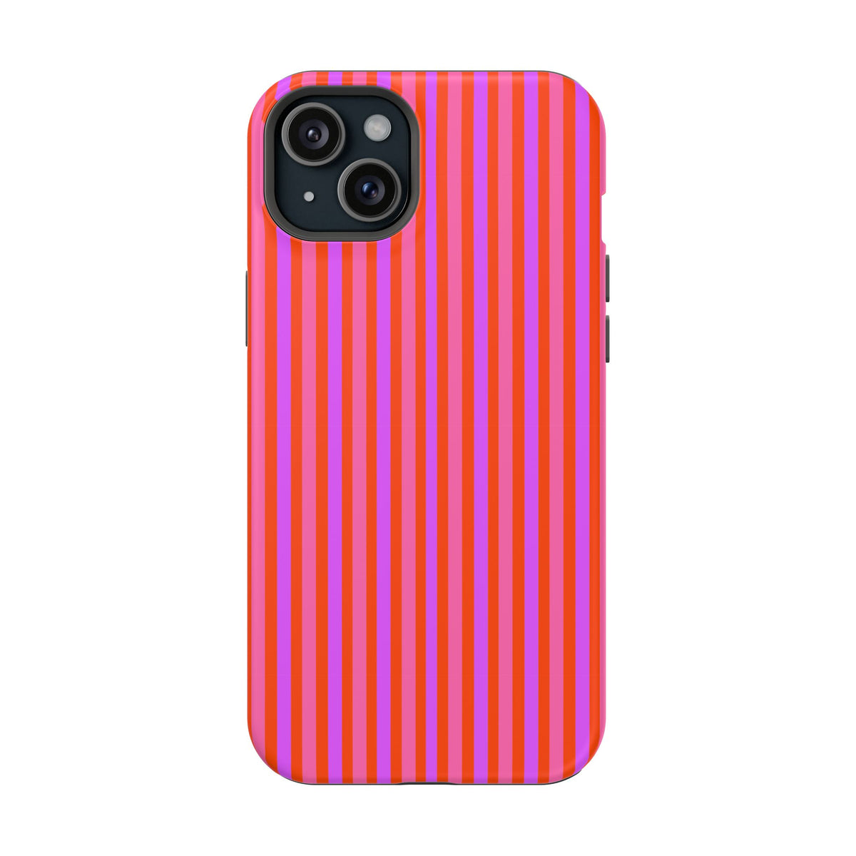 pink and red stripes MagSafe Phone Case