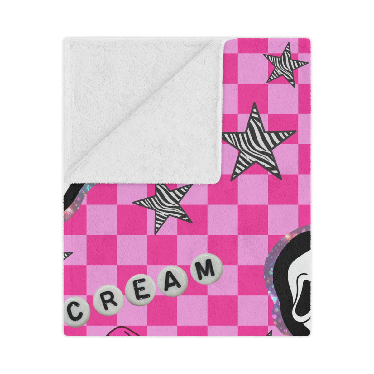 Scream Checkered Blanket
