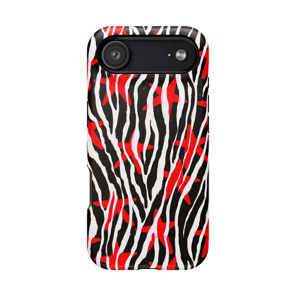 Red & Black Zebra MagSafe Phone case