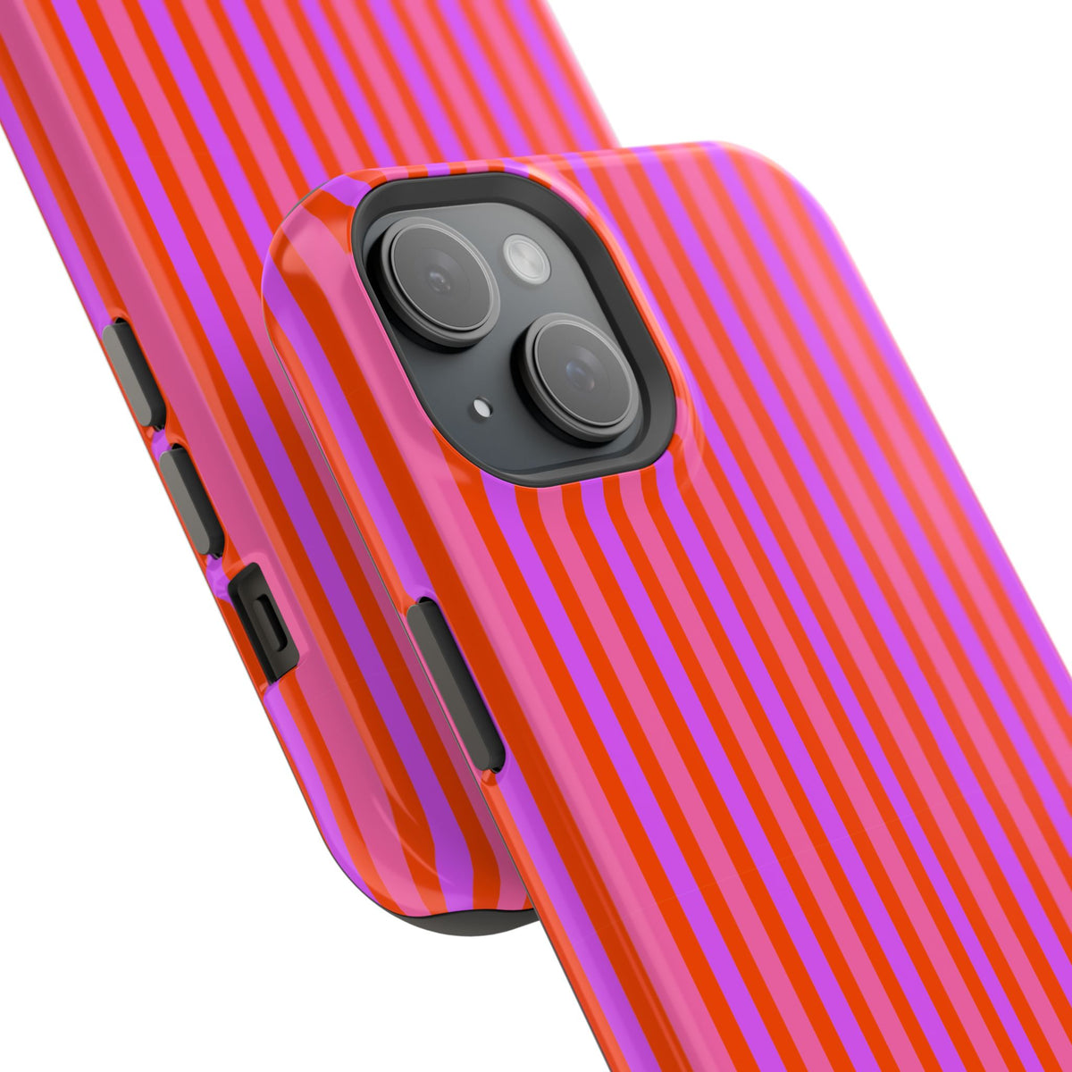 pink and red stripes MagSafe Phone Case