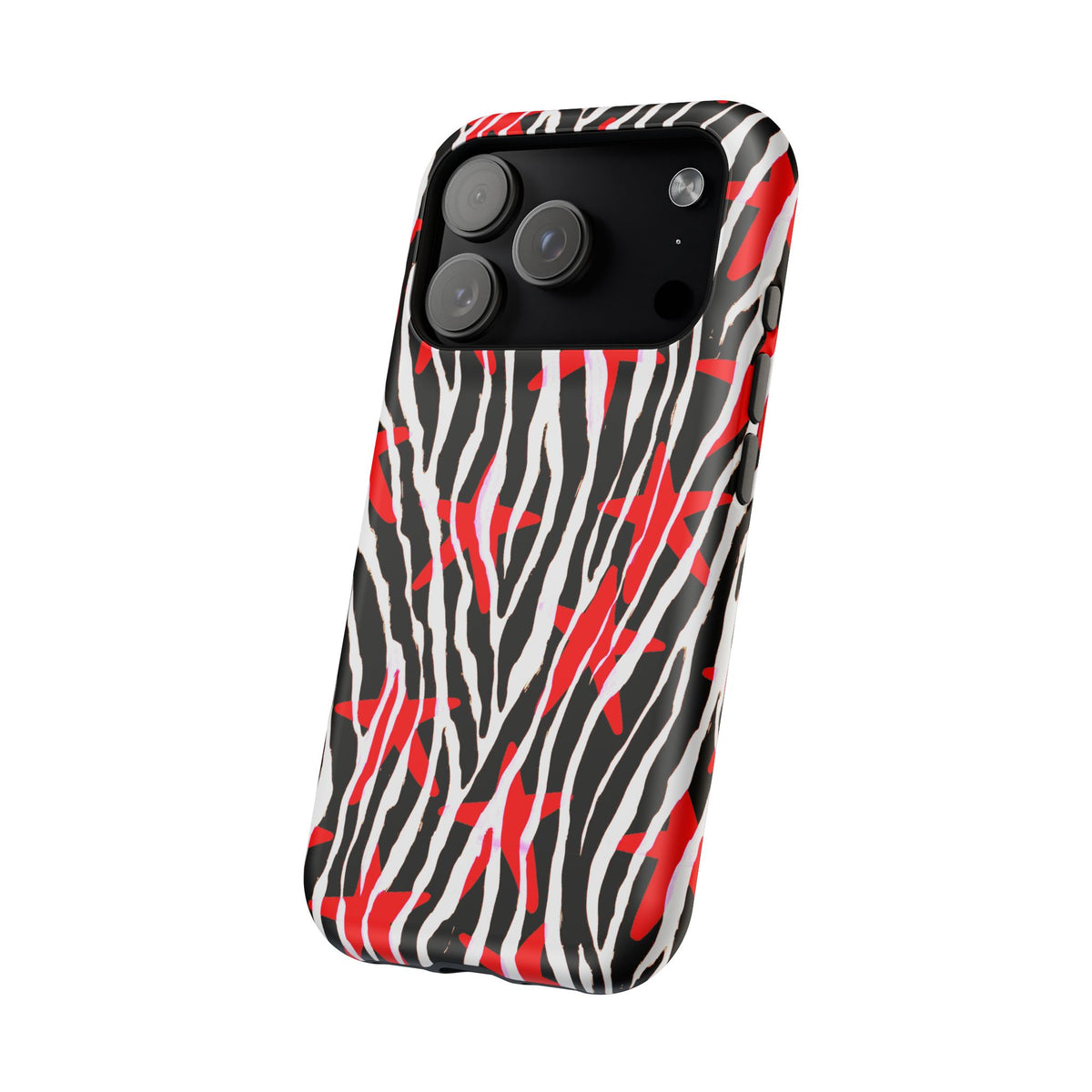 Red & Black Zebra MagSafe Phone case