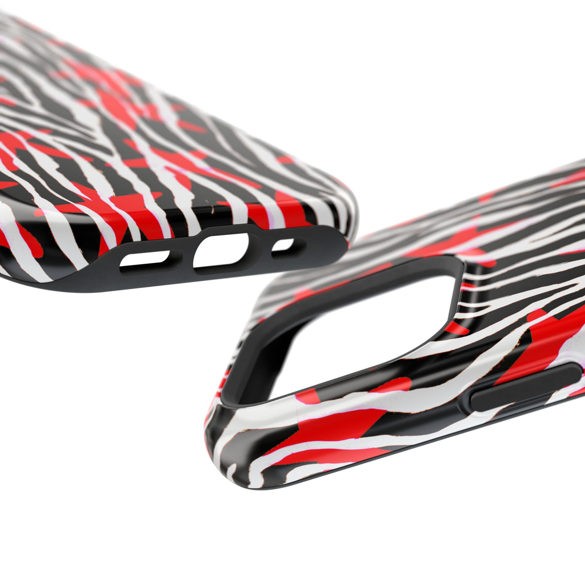 Red & Black Zebra MagSafe Phone case