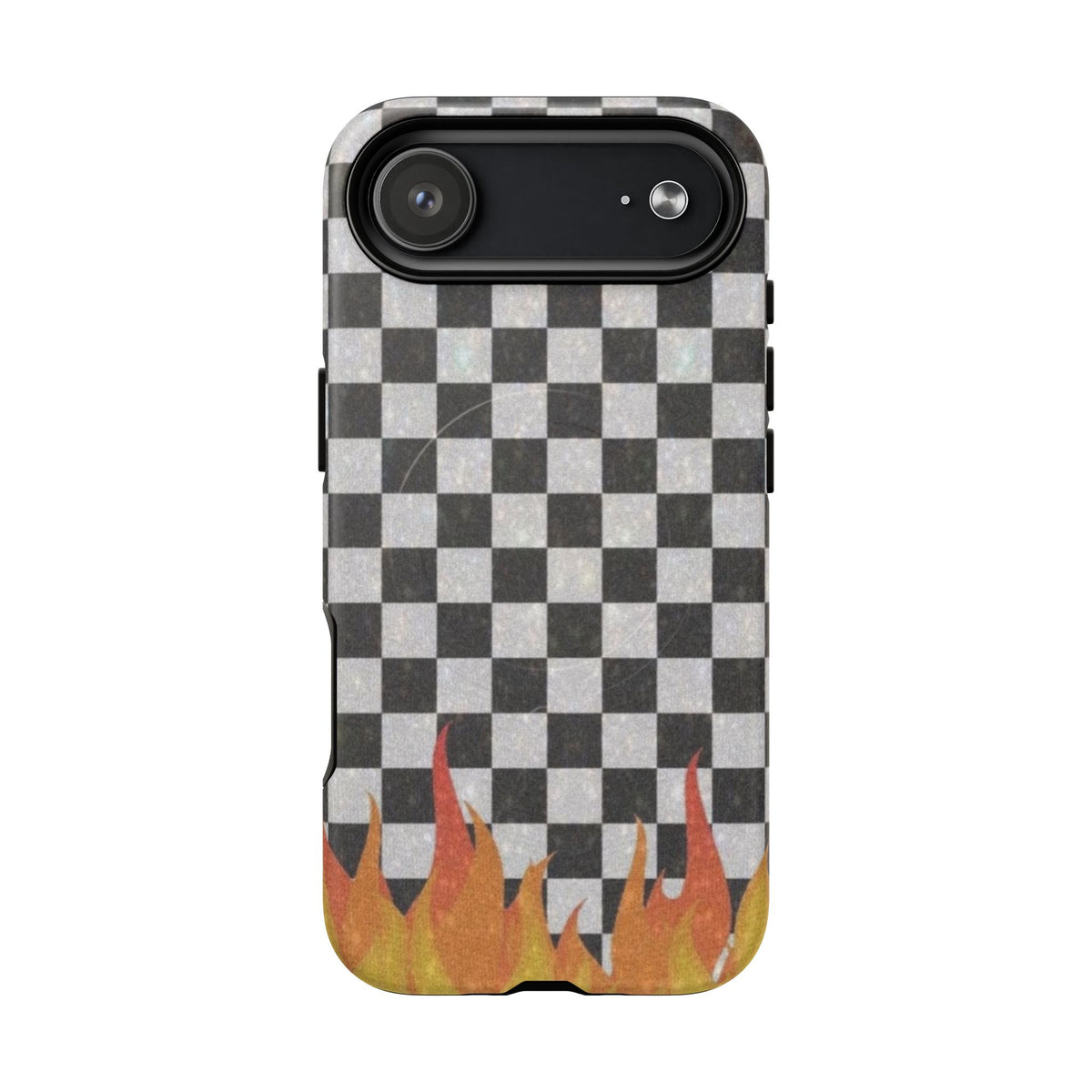 Checkered Flame Phone Case