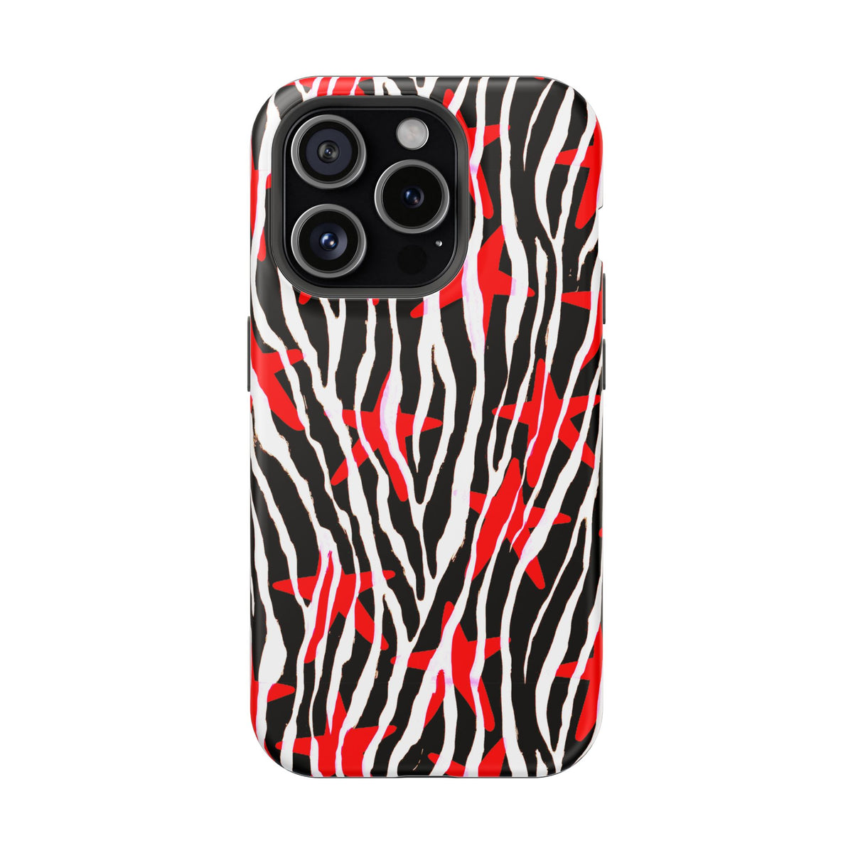 Red & Black Zebra MagSafe Phone case