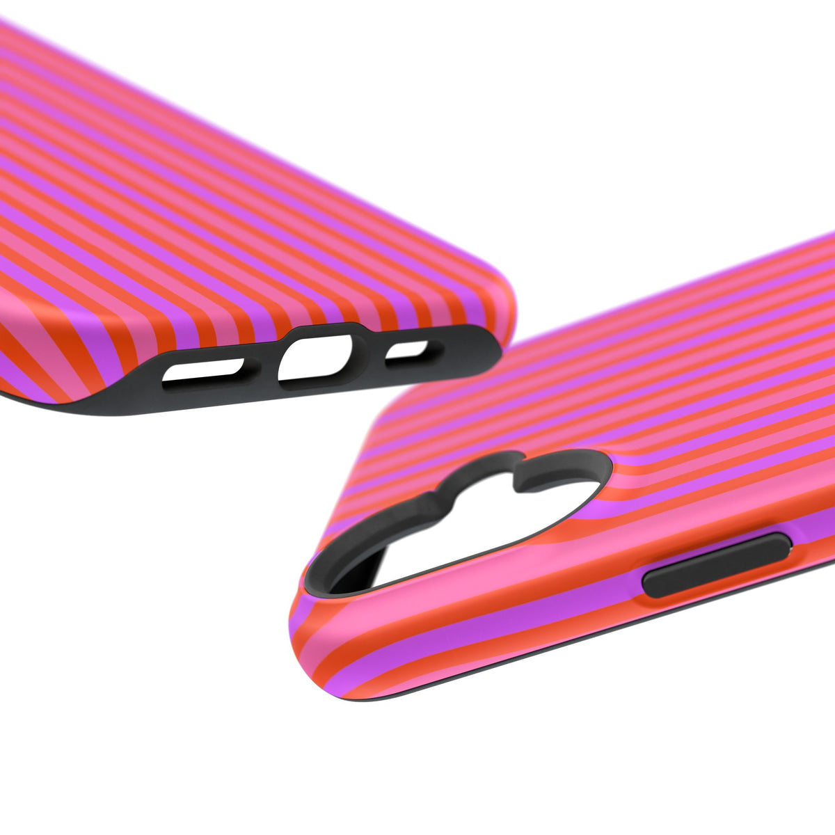 pink and red stripes MagSafe Phone Case