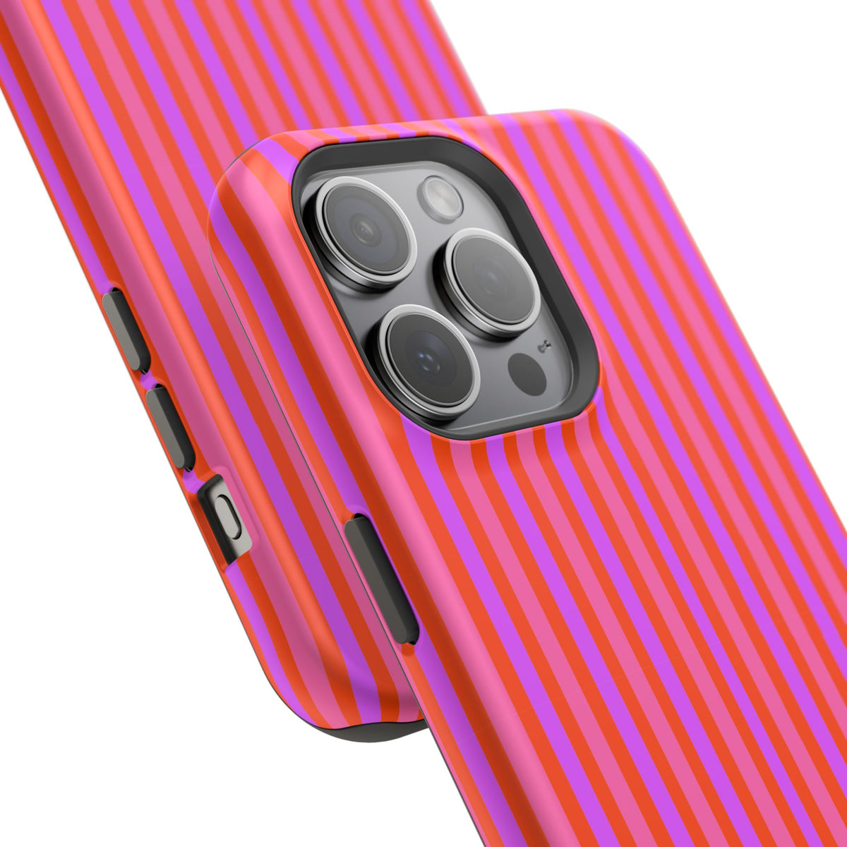 pink and red stripes MagSafe Phone Case