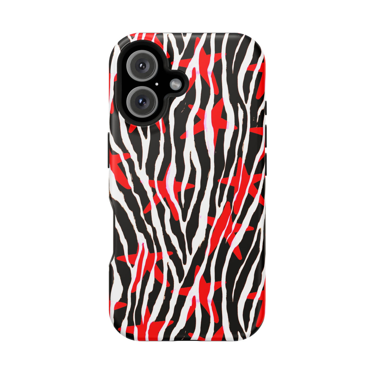 Red & Black Zebra MagSafe Phone case