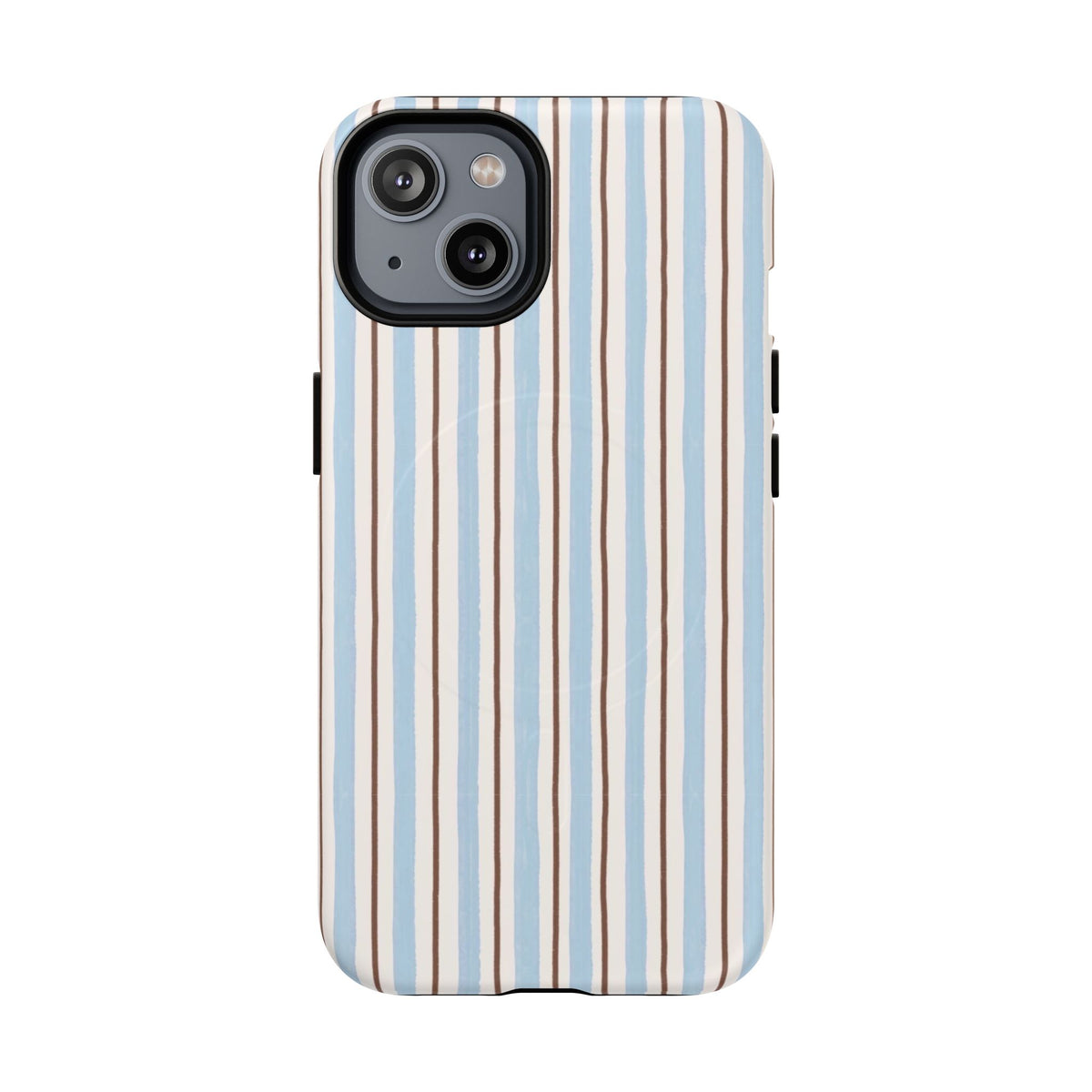 Striped Blue Tan Phone Case
