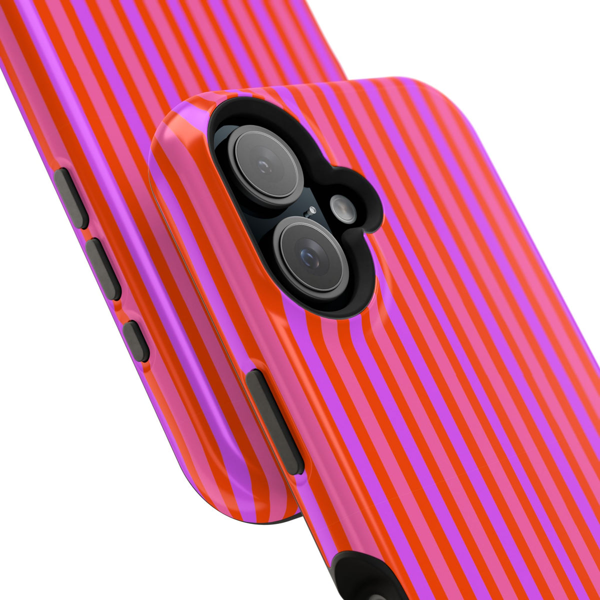 pink and red stripes MagSafe Phone Case