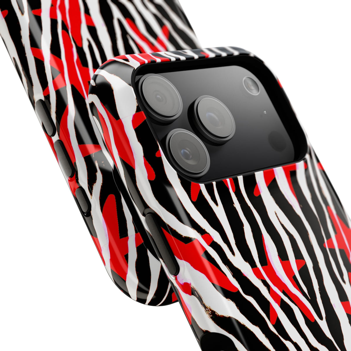 Red & Black Zebra MagSafe Phone case