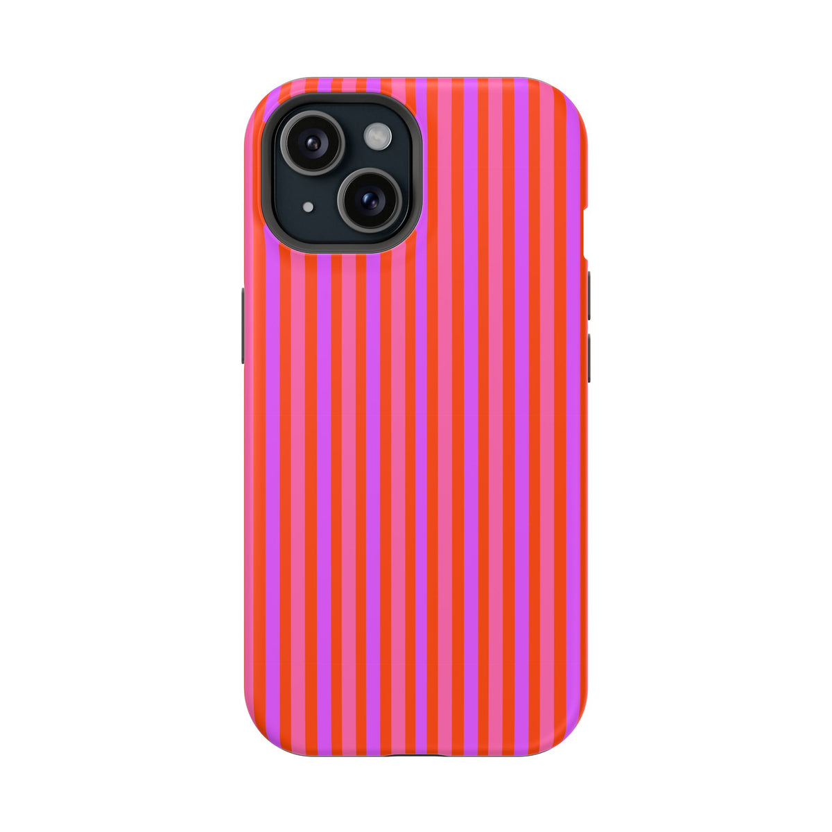 pink and red stripes MagSafe Phone Case